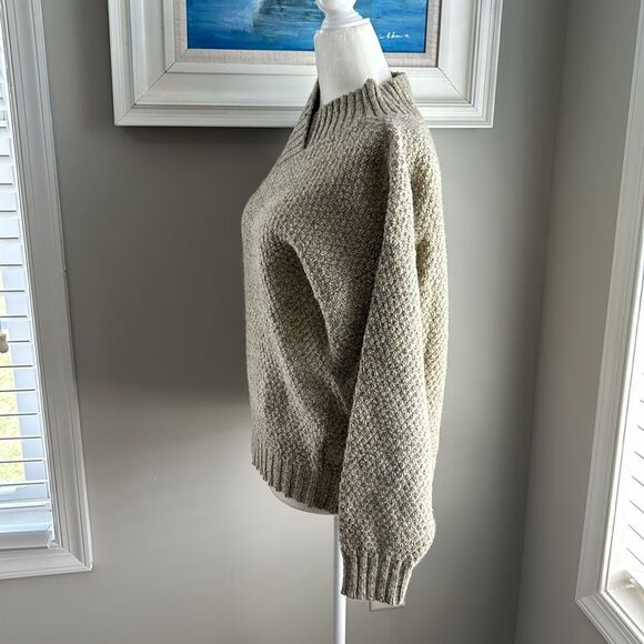 American Eagle Outfitters For Her Vintage 90s Beige Wool Blend Fall Sweater - Picture 3 of 7